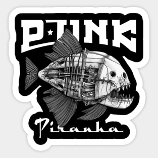 PUNK Piranha Sticker